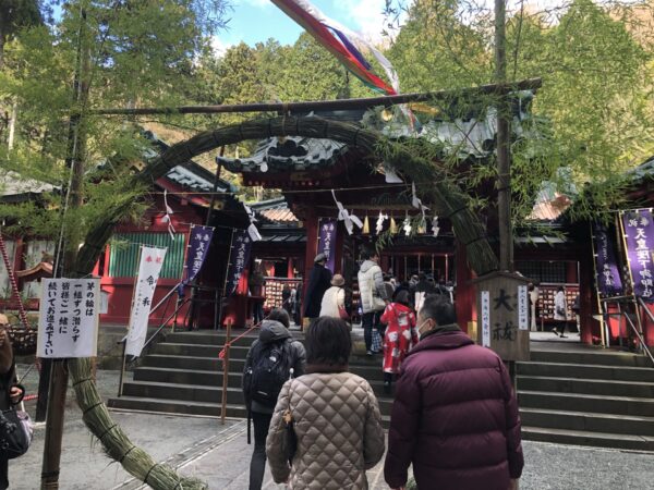 2019年12月31日の箱根神社参拝