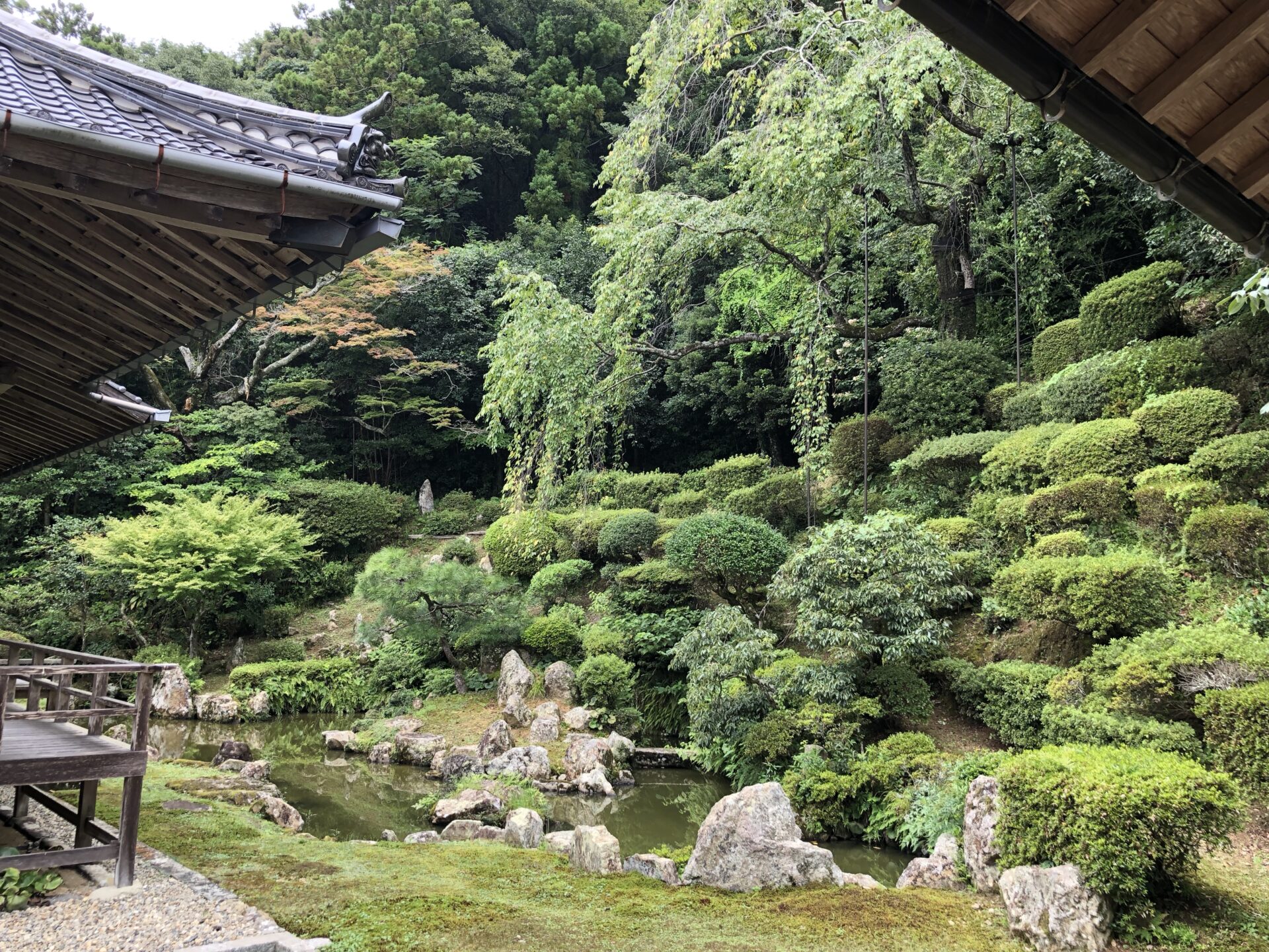 益田市医光寺の雪舟庭園