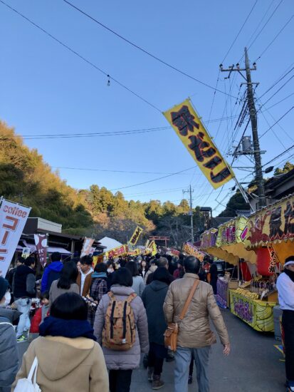 1月1日の香取神宮の参道